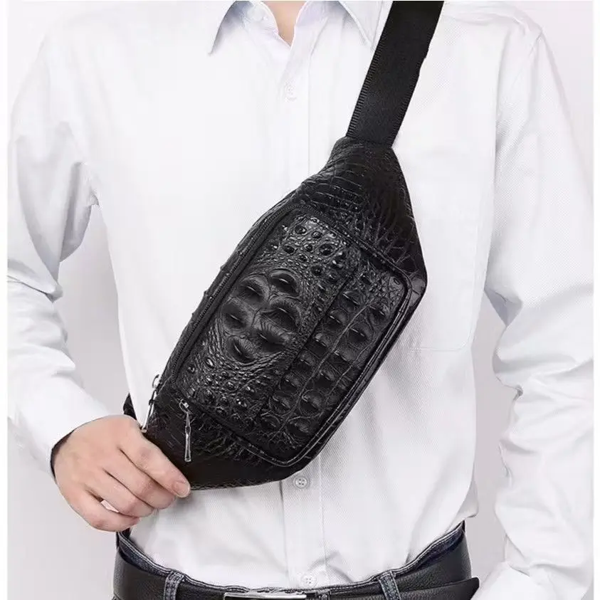 2026 New Fashion Men Alligator Waist Packs Male Casual Chest Bags Brand Design Cow Genuine Leather Chest Package Shoulder Bags
2026 New Fashion Men Alligator Waist Packs Male Casual Chest Bags Brand Design Cow Genuine Leather Chest Package Shoulder Bags