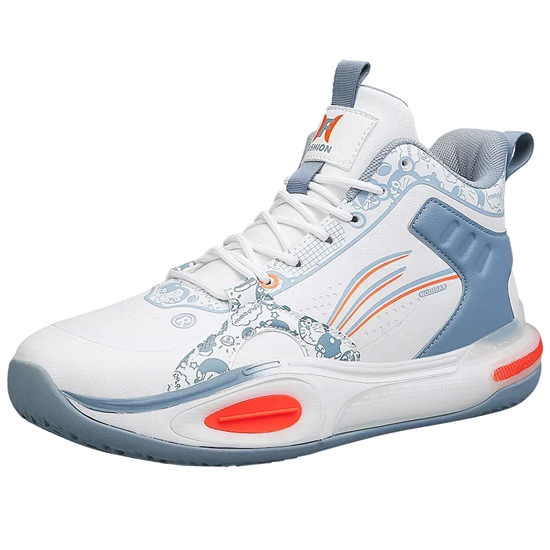 Мужские кожаные кроссовки с принтом, Нескользящие кроссовки для баскетбола, молодежная модная обувь для бега, новинка на осень 
Мужские кожаные кроссовки с принтом, Нескользящие кроссовки для баскетбола, молодежная модная обувь для бега, новинка на осень