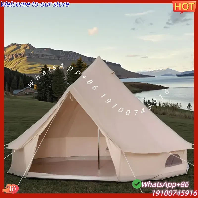 2026 Large /4M/5M/6M Yurt Glamping Tent 4 Season 5-Person Oxford for Outdoor Camping Waterproof Family Bell Tent
2026 Large /4M/5M/6M Yurt Glamping Tent 4 Season 5-Person Oxford for Outdoor Camping Waterproof Family Bell Tent