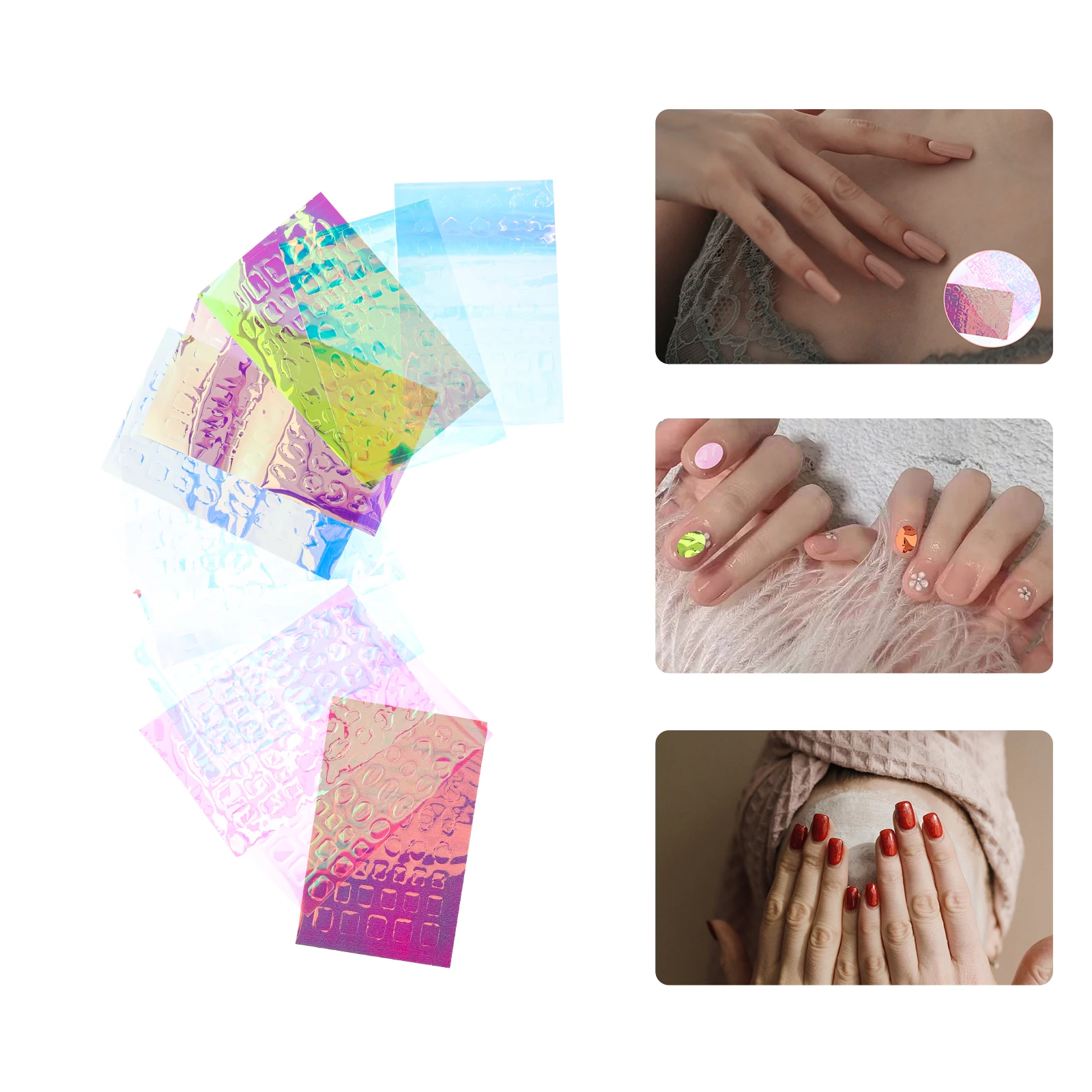 11 Sheets Ice Cube Cellophane Stickers Transparent Plastic Decals Manicure DIY Colorful Nail Decor Durable
11 Sheets Ice Cube Cellophane Stickers Transparent Plastic Decals Manicure DIY Colorful Nail Decor Durable