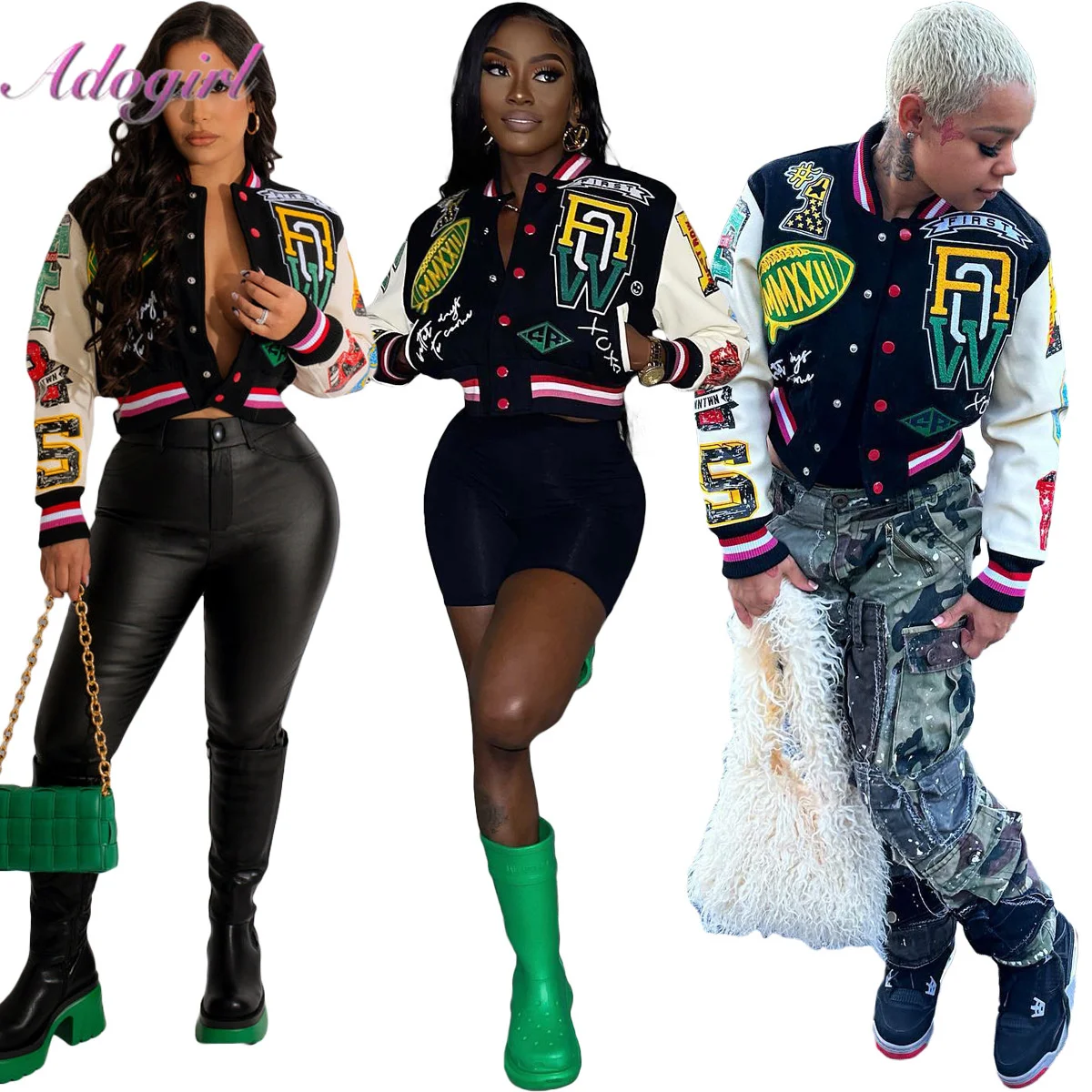 Fitness Letter Print Patchwork Bomber Jackets Fashion Long Sleeve Button Up Streetwear Baseball Coat Outfit Autumn Y2k Jeckets
Fitness Letter Print Patchwork Bomber Jackets Fashion Long Sleeve Button Up Streetwear Baseball Coat Outfit Autumn Y2k Jeckets