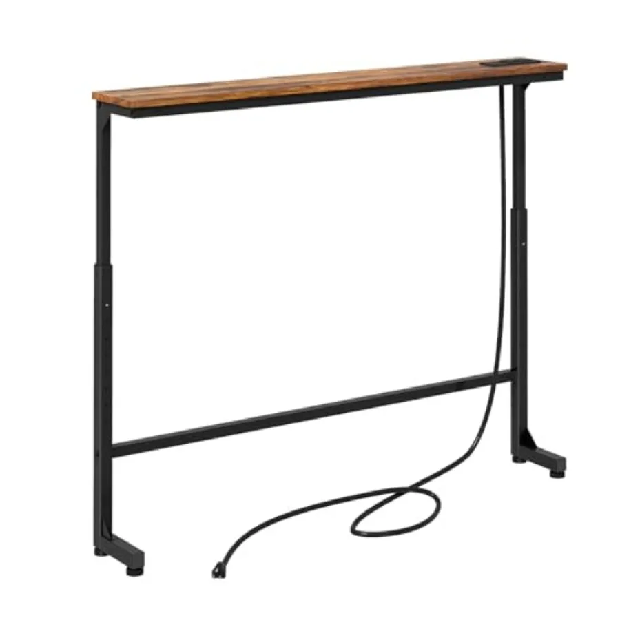 Narrow Console Table Behind Sofa Couch Design with Adjustable Height 5"-33" and Power Outlets Small Entryway Table - 5.9" D x39
Narrow Console Table Behind Sofa Couch Design with Adjustable Height 5"-33" and Power Outlets Small Entryway Table - 5.9" D x39