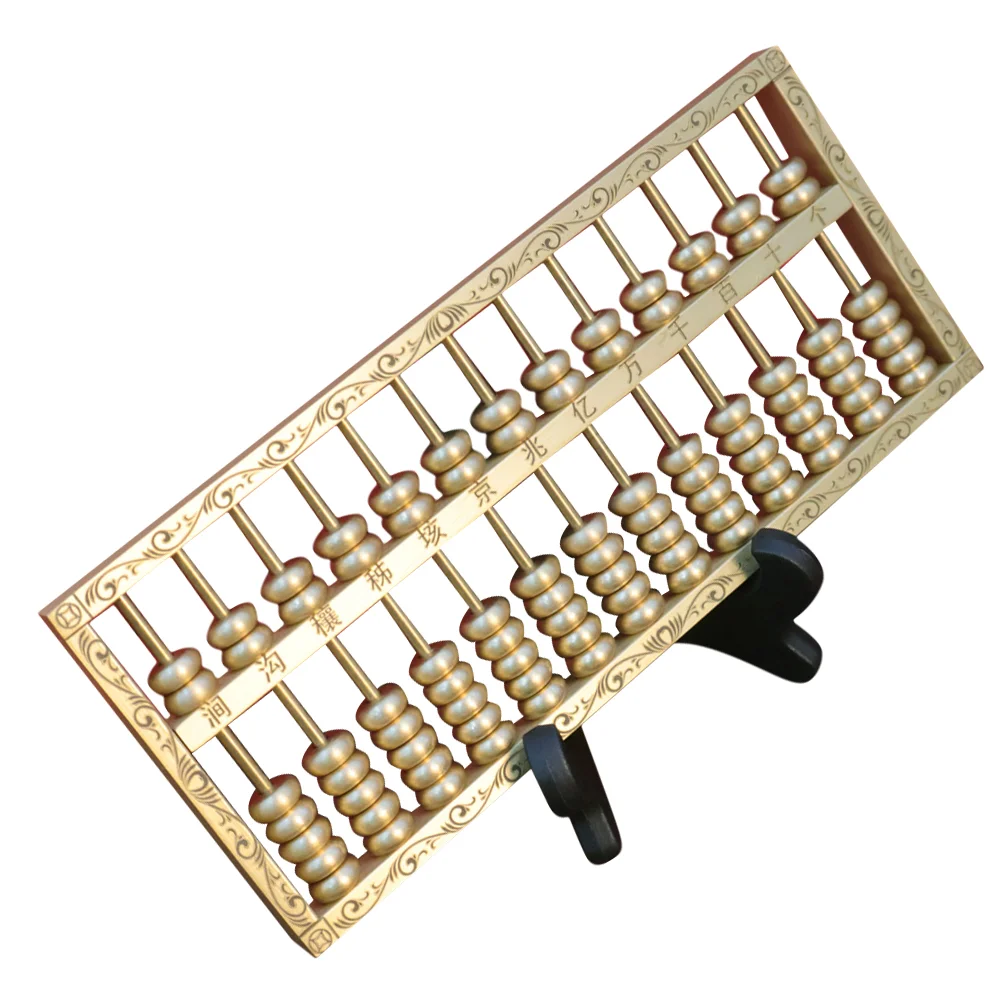 Brass Retro Abacus naments Decorative Statue Home Office Tool Desktop Figurines Vintage Craft Gifts Smooth Miniature
Brass Retro Abacus naments Decorative Statue Home Office Tool Desktop Figurines Vintage Craft Gifts Smooth Miniature