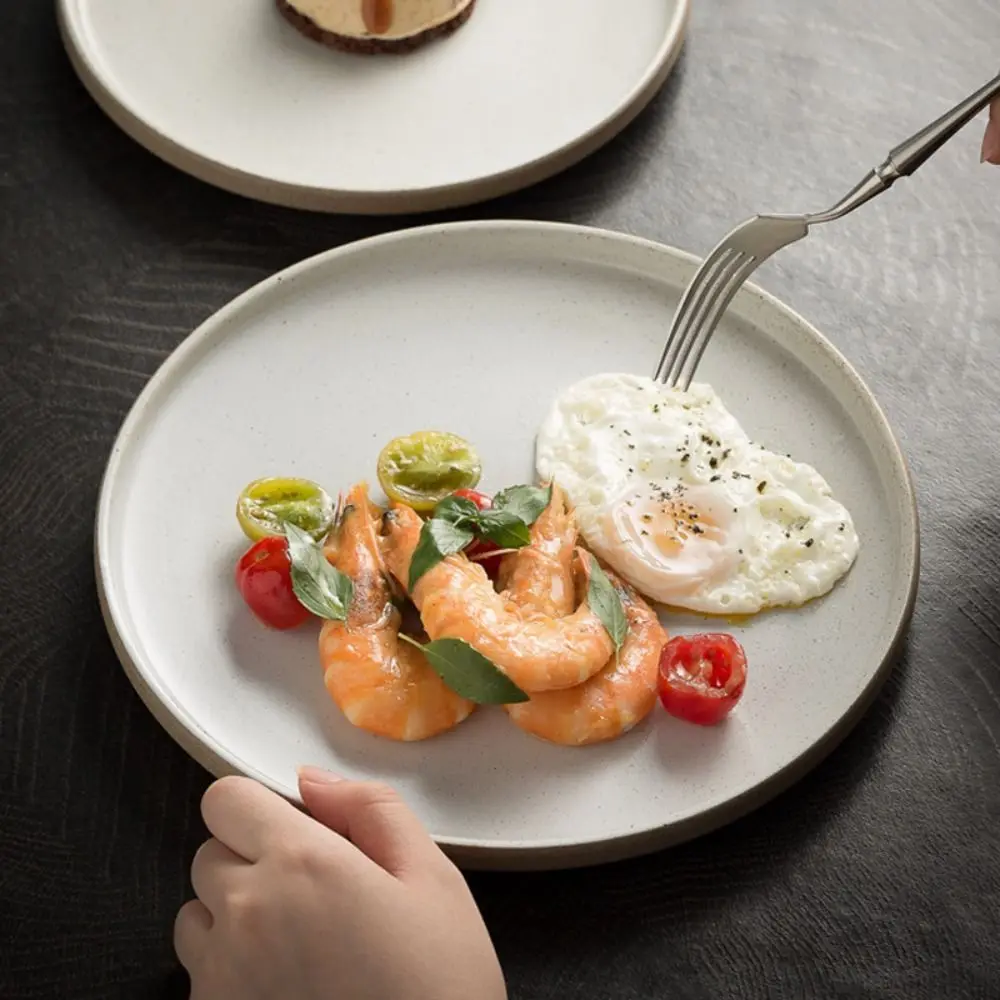 Special Arrangement Ceramic Steak Plate Durable Flat Western Dish Multi-Function Creative Dessert Tray Commercial 
Special Arrangement Ceramic Steak Plate Durable Flat Western Dish Multi-Function Creative Dessert Tray Commercial