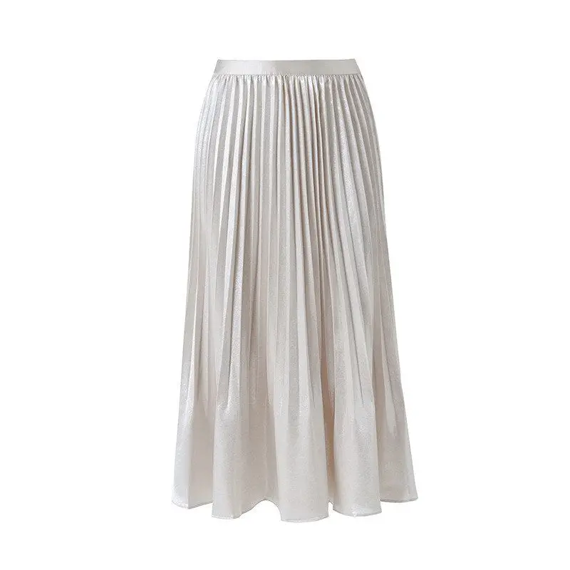 Elegant Satin Halter Neck Dress Women's High Waist Flared Skirt Slimming Midi Skirt Spring Summer New Arrival
Elegant Satin Halter Neck Dress Women's High Waist Flared Skirt Slimming Midi Skirt Spring Summer New Arrival
