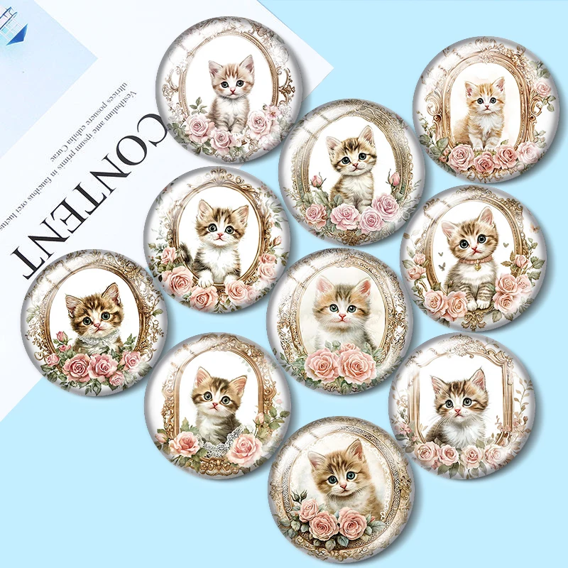 Vintage Cat 2mm/14mm/16mm/18mm/20mm/25mm Round Photo glass cabochon demo flat back Making findings
Vintage Cat 2mm/14mm/16mm/18mm/20mm/25mm Round Photo glass cabochon demo flat back Making findings