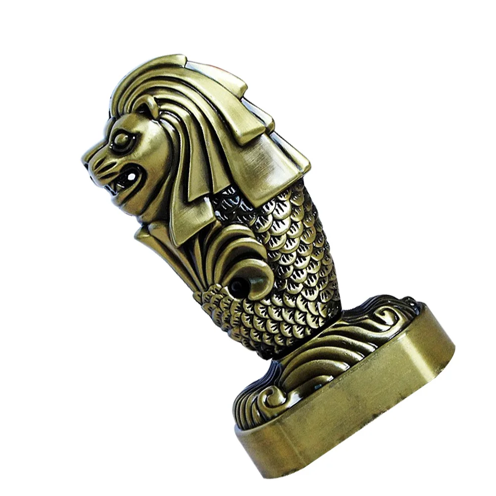 1pc Fish Tail Lion Alloy Metal Artware Desktop Ornament Home Decor Decorative Merlion Household Adornment Gift For Living Room
1pc Fish Tail Lion Alloy Metal Artware Desktop Ornament Home Decor Decorative Merlion Household Adornment Gift For Living Room