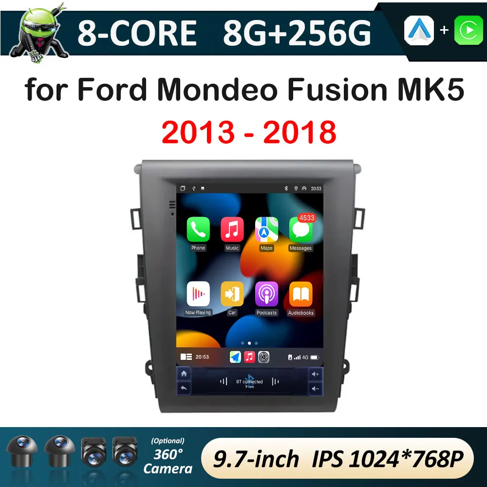 GPS Navigation Android Smart System for Ford Mondeo Fusion MK5 2013 2014 2015 2016 - 2018 Autoradio Car Multimedia Video Player
GPS Navigation Android Smart System for Ford Mondeo Fusion MK5 2013 2014 2015 2016 - 2018 Autoradio Car Multimedia Video Player