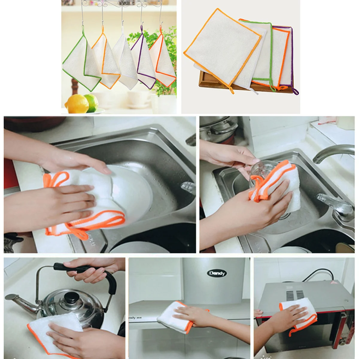 25x25cm Kitchen Wash Cloth Microfiber Dish Towel Double Thickened Non-Slip for Countertop Table Cleaning At Campsite Rv Office
25x25cm Kitchen Wash Cloth Microfiber Dish Towel Double Thickened Non-Slip for Countertop Table Cleaning At Campsite Rv Office