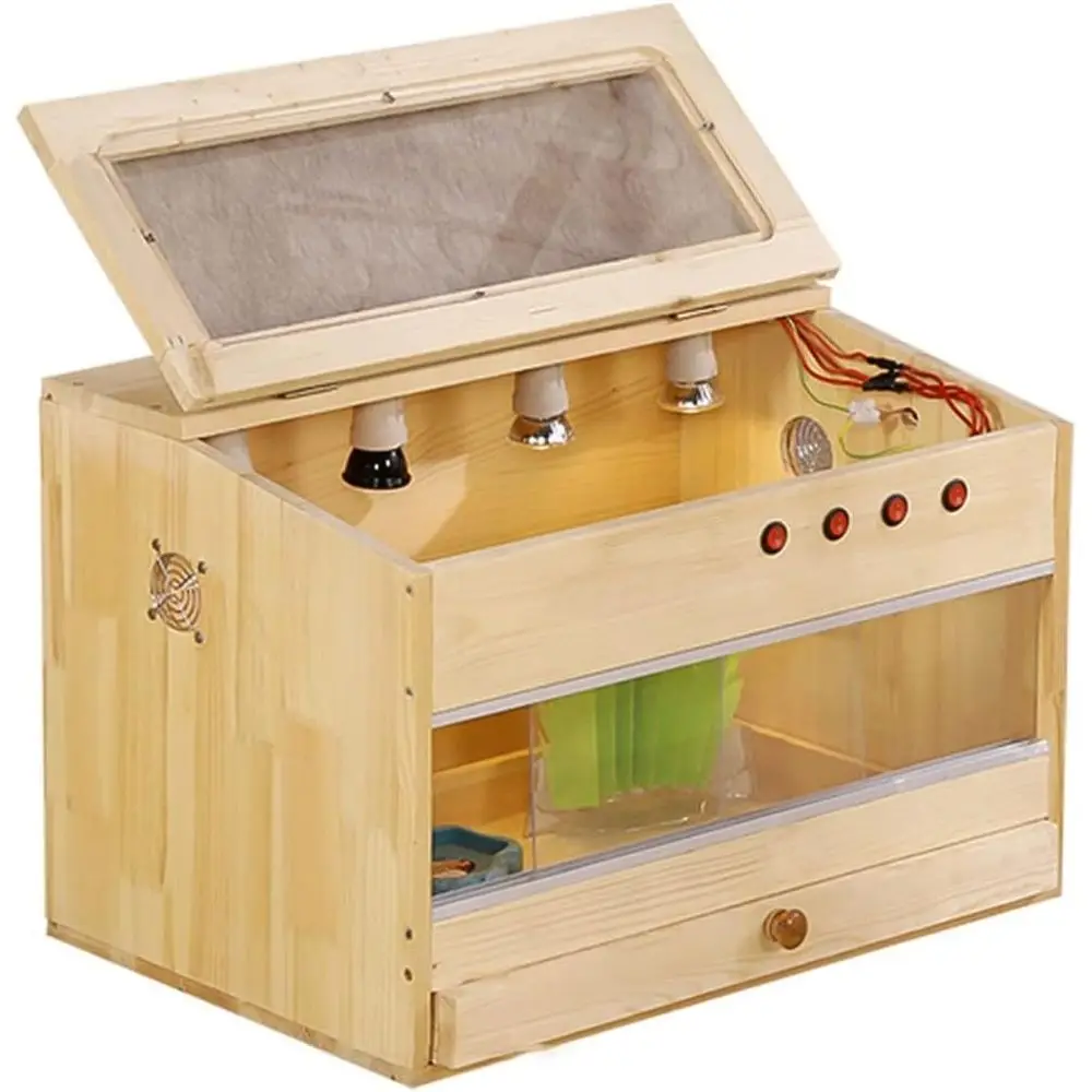 Большой стеклянный террариум для мелких животных с выдвижным дном, 60x40x40 см
Большой стеклянный террариум для мелких животных с выдвижным дном, 60x40x40 см