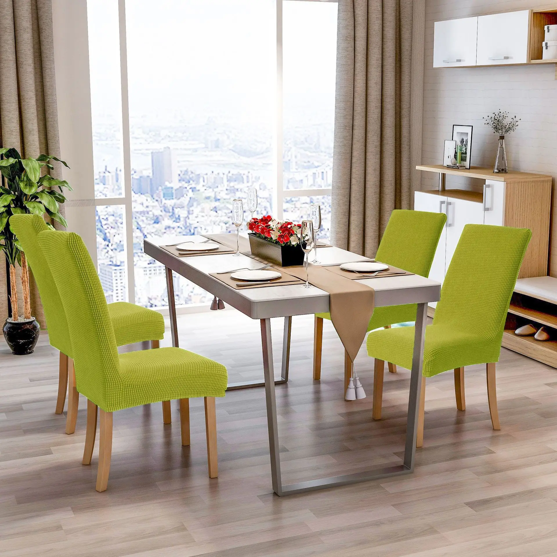 Chair Cover Solid Color Wear resistant Home Chair Cover Thickened Fleece Dining Chair Anti slip and Cat Scratch resistant
Chair Cover Solid Color Wear resistant Home Chair Cover Thickened Fleece Dining Chair Anti slip and Cat Scratch resistant