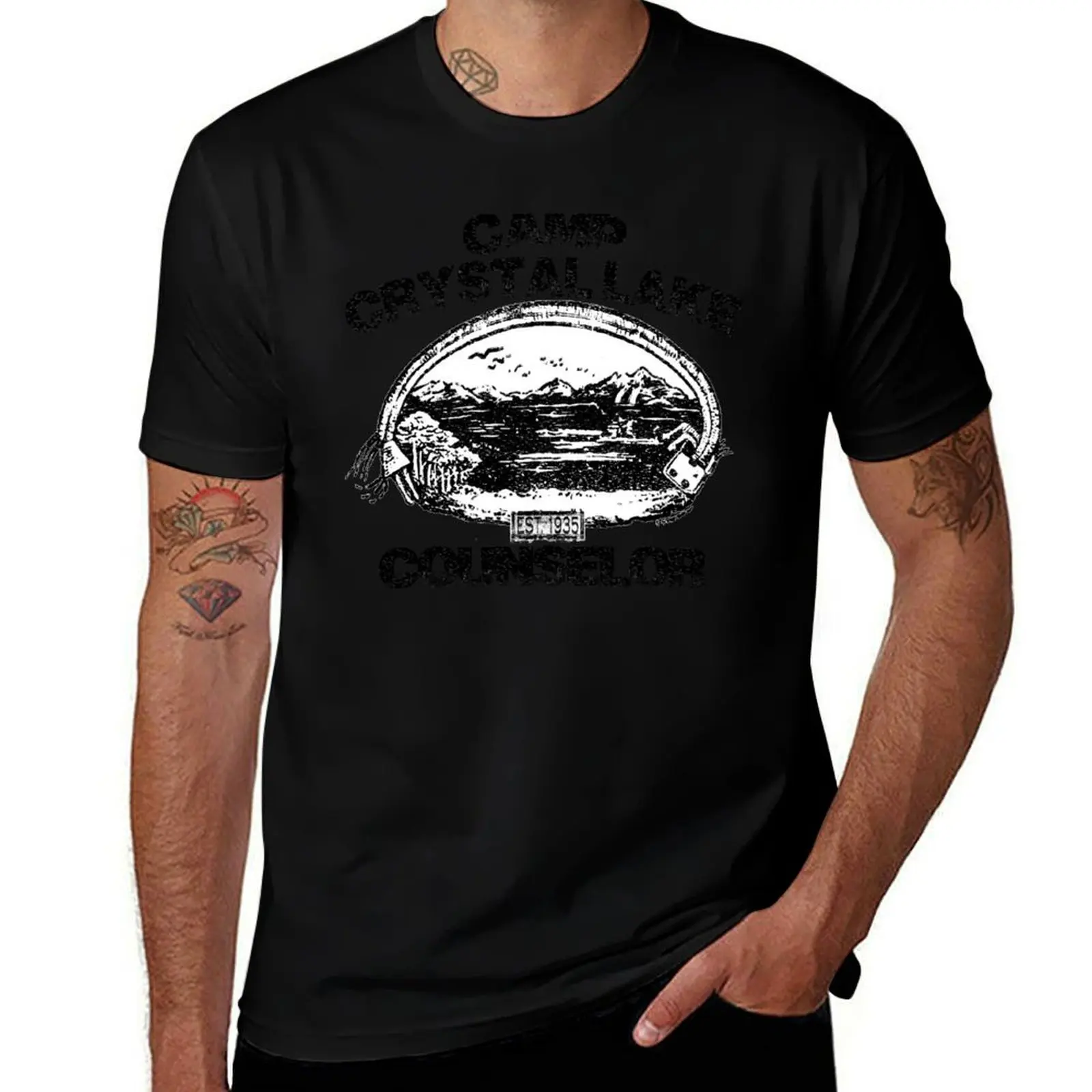 Camp Crystal Lake T-Shirt Athletic Fit Sports Short Sleeve Top
Camp Crystal Lake T-Shirt Athletic Fit Sports Short Sleeve Top