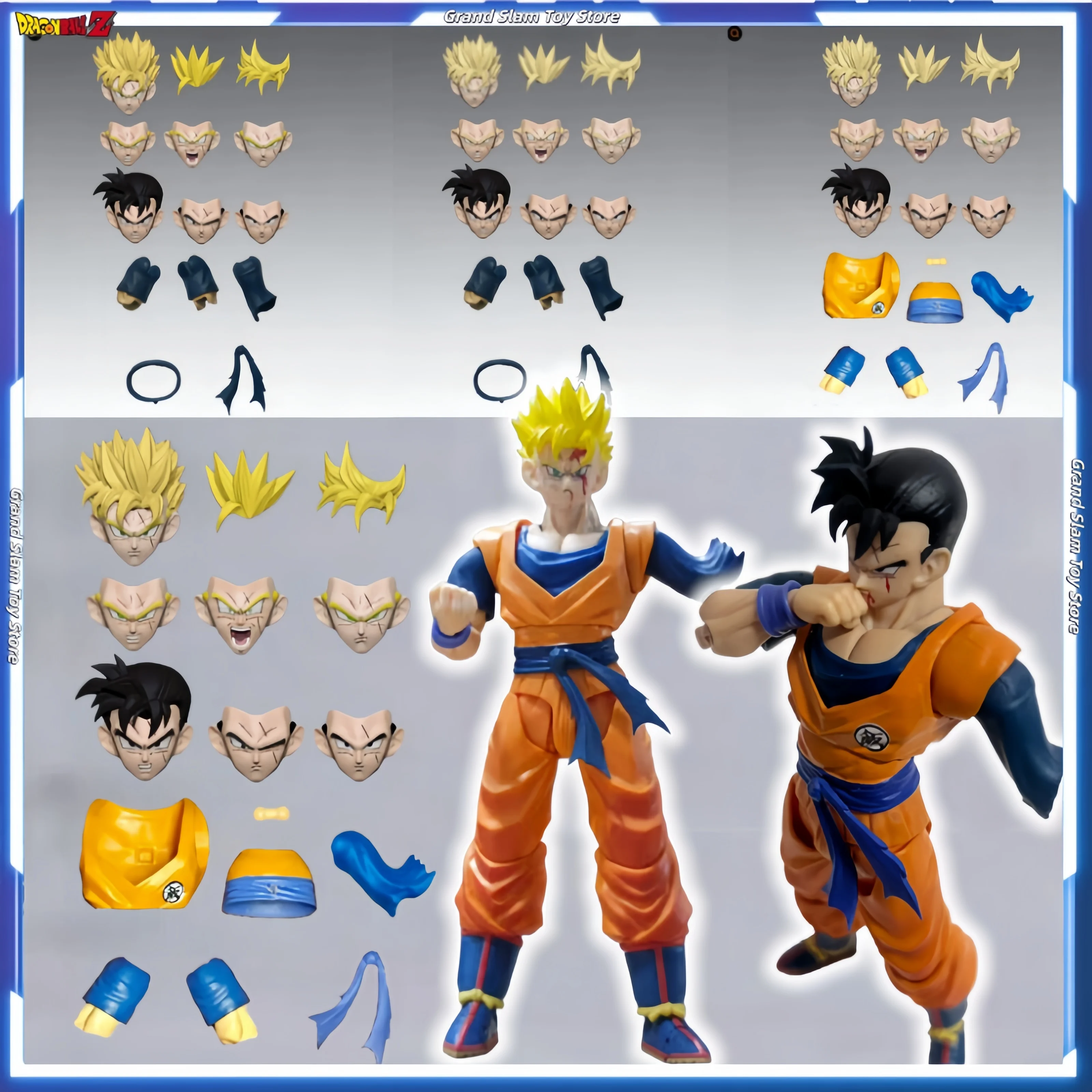 Набор аксессуаров Nan&T Dragon Ball Future Son Gohan 3.0, совместимый с моделями Гоку 1/12, коллекционный набор игрушек-моделей.
Набор аксессуаров Nan&T Dragon Ball Future Son Gohan 3.0, совместимый с моделями Гоку 1/12, коллекционный набор игрушек-моделей.