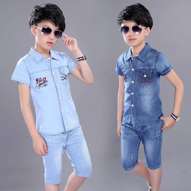 Boys Summer Suit 2025 Summer Models Handsome Children's Short-sleeved Boys Summer New Denim Trendy Children's Clothing
Boys Summer Suit 2025 Summer Models Handsome Children's Short-sleeved Boys Summer New Denim Trendy Children's Clothing