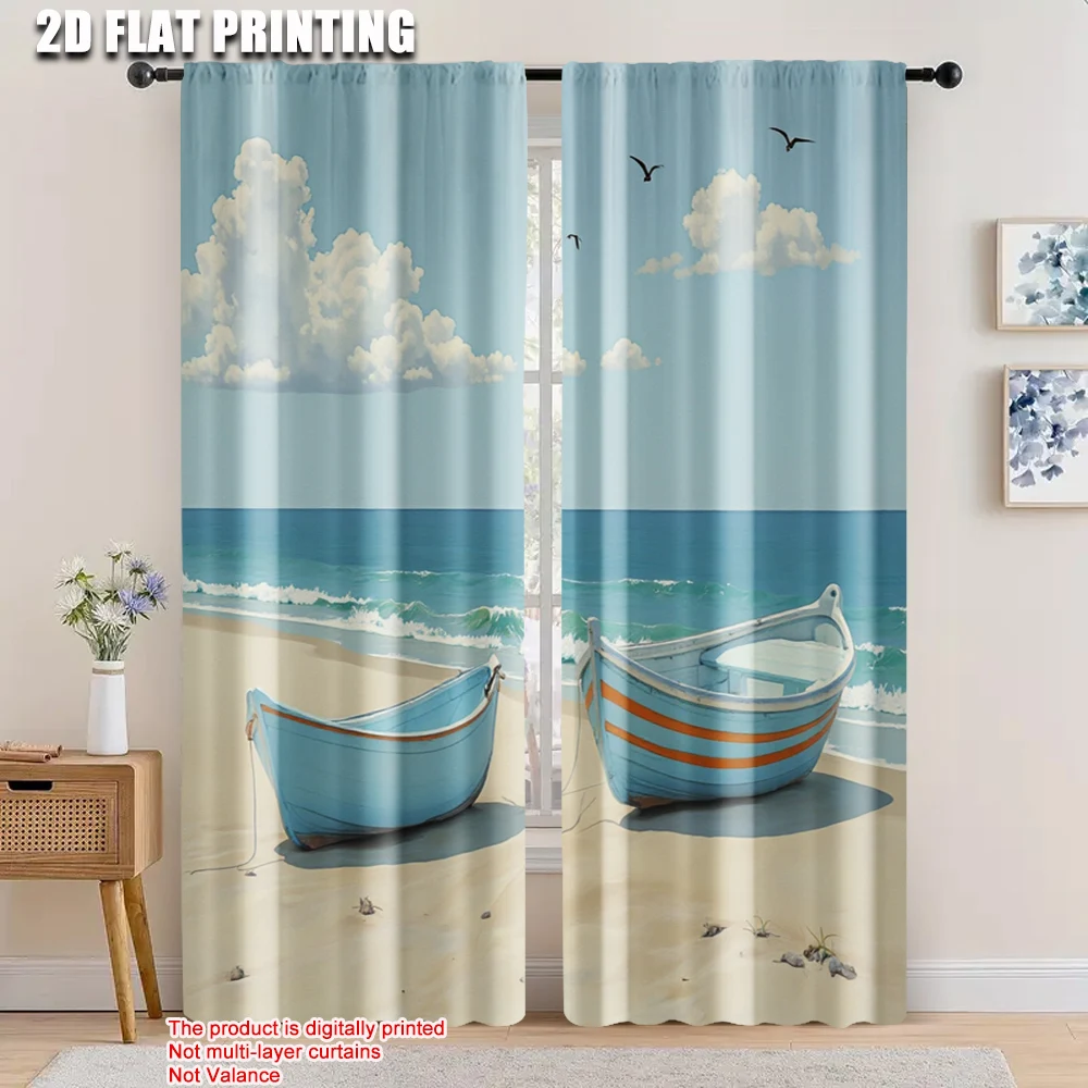 2pcs, 2D flat printing Curtains seashore vessel Versatile Durable Polyester,Without Electricity Festive Backdrops Suitable for
2pcs, 2D flat printing Curtains seashore vessel Versatile Durable Polyester,Without Electricity Festive Backdrops Suitable for