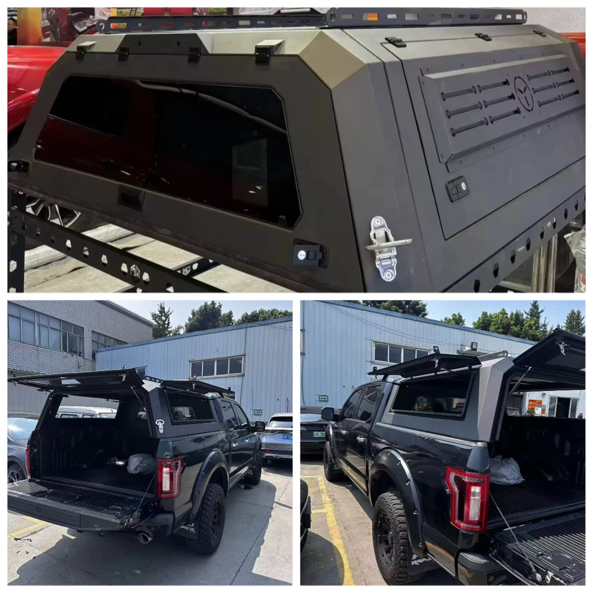 Off-road Hard Type Aluminum Alloy Topper Camper Pickup Tonneau Cover 4x4 Pickup Truck Canopy
Off-road Hard Type Aluminum Alloy Topper Camper Pickup Tonneau Cover 4x4 Pickup Truck Canopy