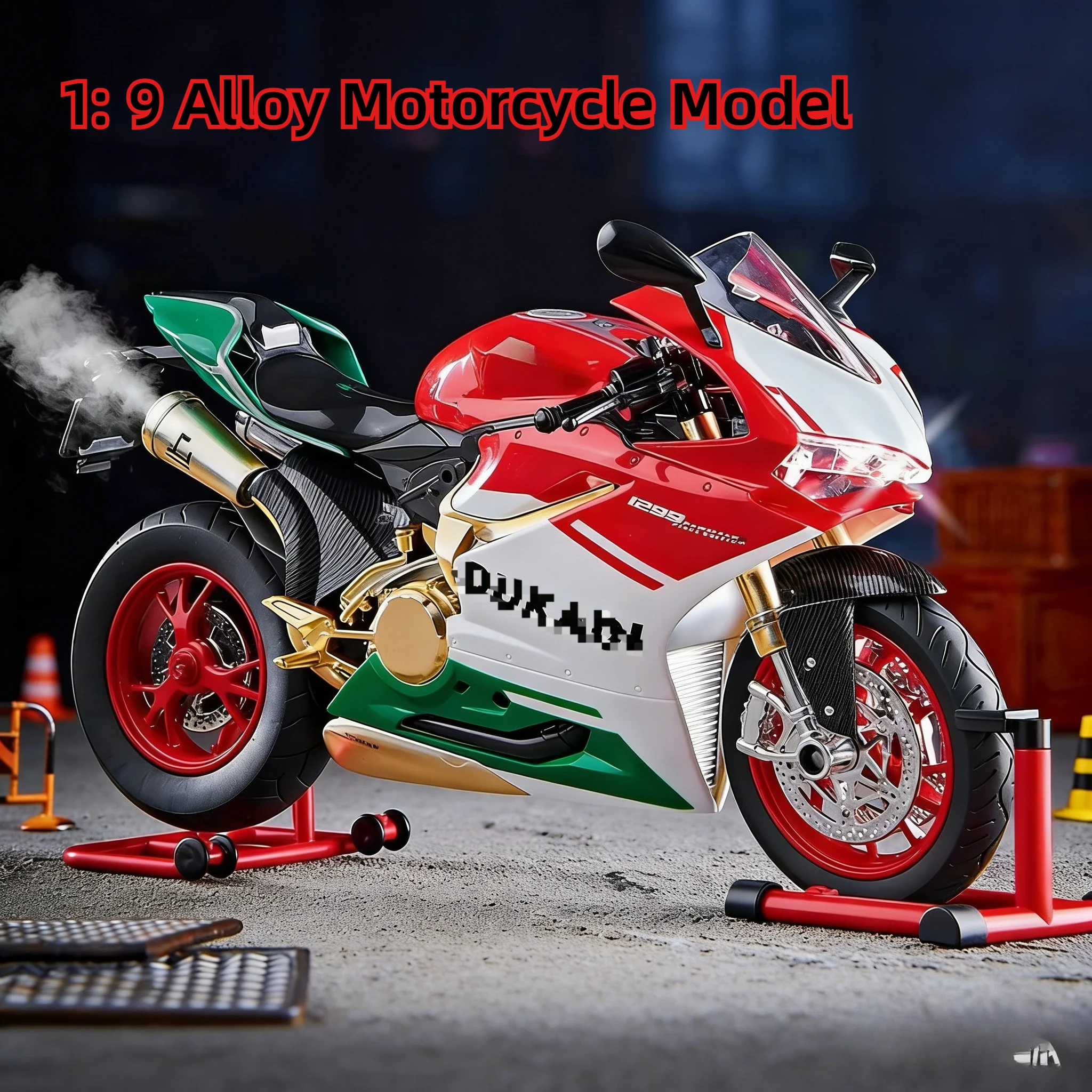 Модель спортивного мотоцикла Key Start 1:9 1199 Panigale из сплава, литая под давлением, для гонок на треке, со звуком и светом, детская игрушка
Модель спортивного мотоцикла Key Start 1:9 1199 Panigale из сплава, литая под давлением, для гонок на треке, со звуком и светом, детская игрушка