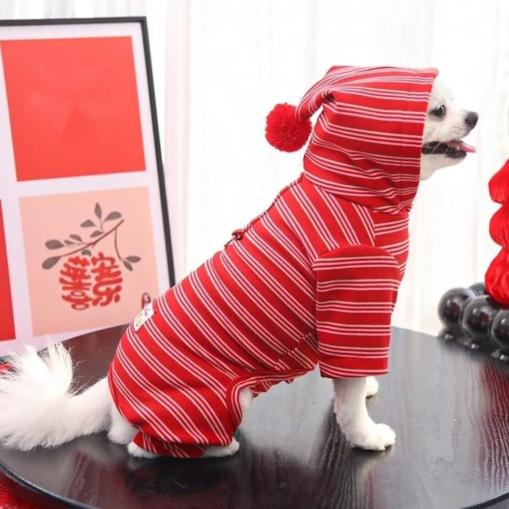 Pet Base Shirt Warm Dog Striped Hoodie Breathable Comfortable Dog Sweatshirt Soft Pet Jumpsuit Outdoor Use
Pet Base Shirt Warm Dog Striped Hoodie Breathable Comfortable Dog Sweatshirt Soft Pet Jumpsuit Outdoor Use