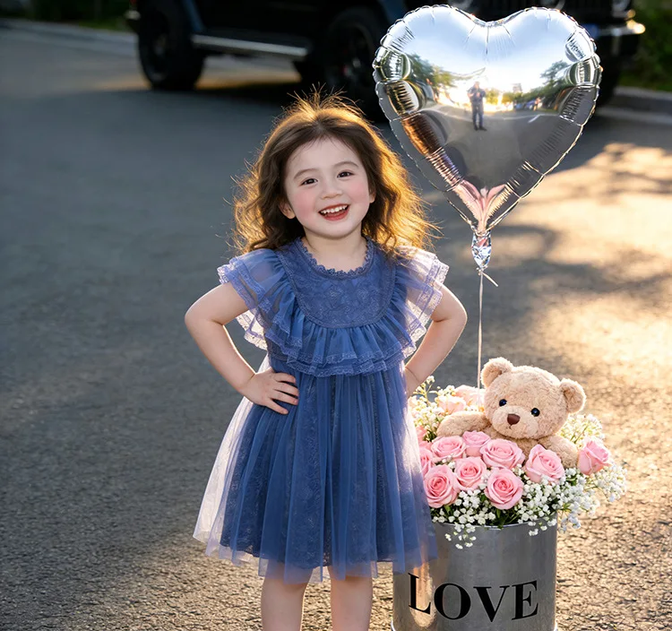 2026 New Baby Summer Girls Blue Star Mesh Dress, Princess Kids Sweet Fashion Party Dress 3-8 T
2026 New Baby Summer Girls Blue Star Mesh Dress, Princess Kids Sweet Fashion Party Dress 3-8 T