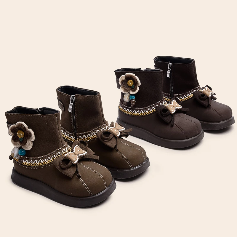 Girls Ankle Boots New Spring Autumn Princess Fashion Children Flower Short Boots Thick Bottom Dress Versatile Kids Leather Boots
Girls Ankle Boots New Spring Autumn Princess Fashion Children Flower Short Boots Thick Bottom Dress Versatile Kids Leather Boots
