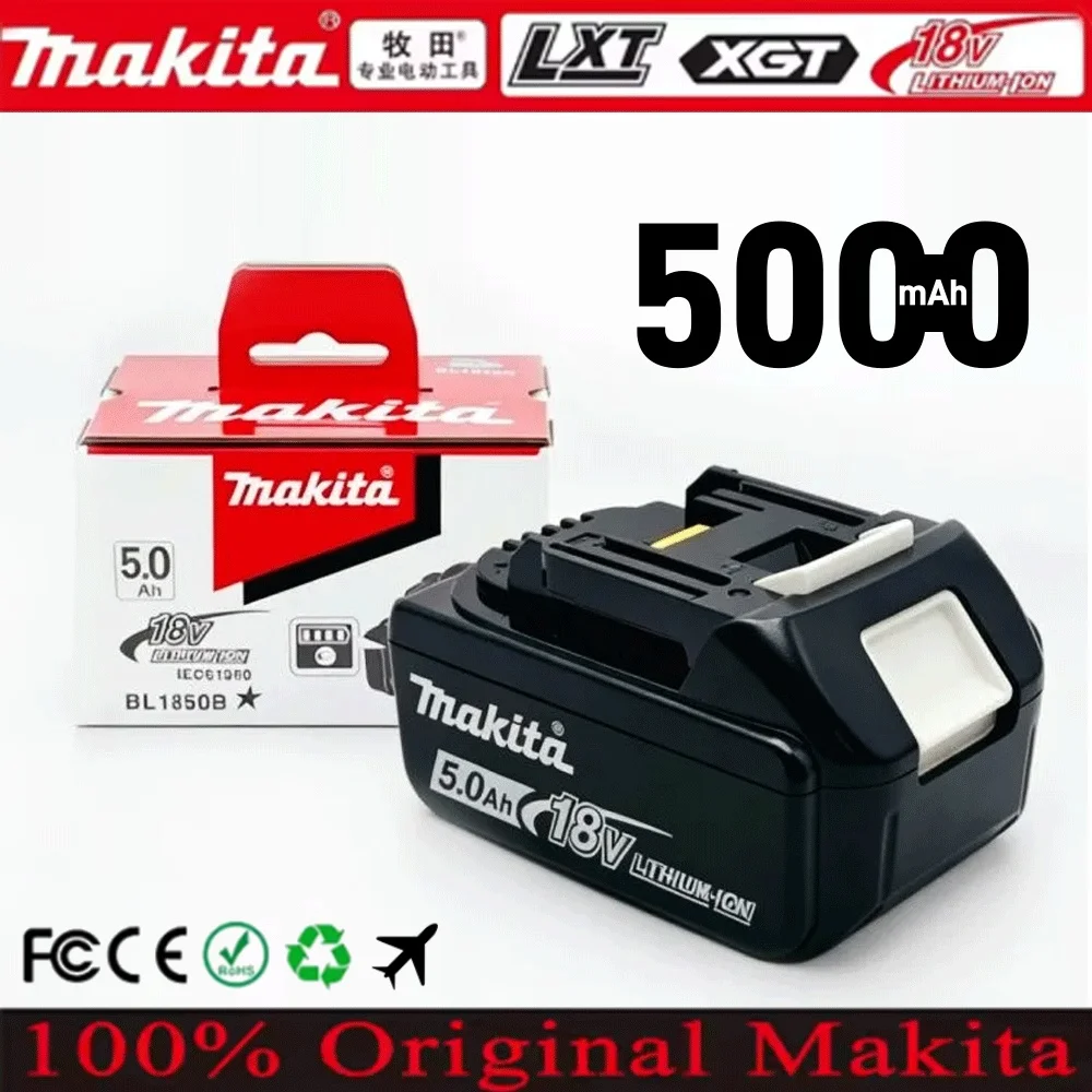 100% Genuine 18V Makita 5000mAh Makita Battery BL1840 BL1830B BL1850B BL1850 BL1860 BL1815 Replacement Lithium Battery
100% Genuine 18V Makita 5000mAh Makita Battery BL1840 BL1830B BL1850B BL1850 BL1860 BL1815 Replacement Lithium Battery