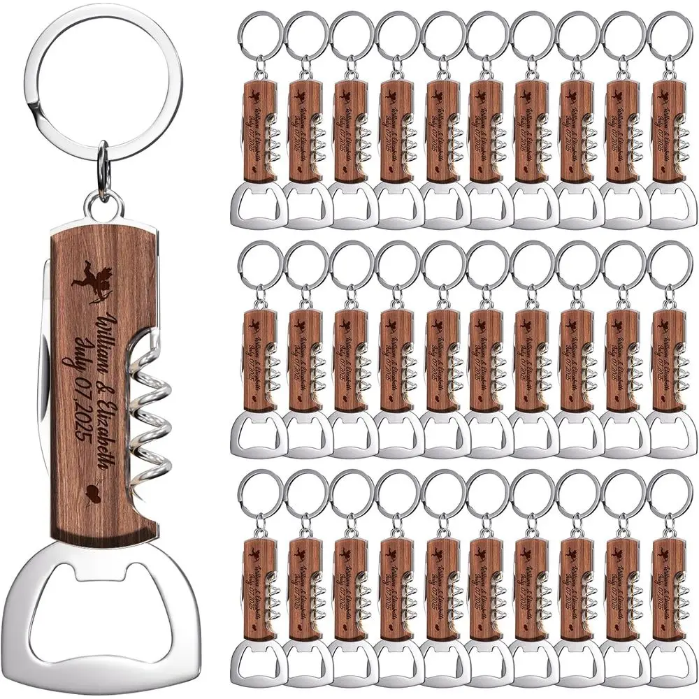 30-Piece Engraved Rosewood Bottle Opener Keychains for Special Events and Gifts
30-Piece Engraved Rosewood Bottle Opener Keychains for Special Events and Gifts