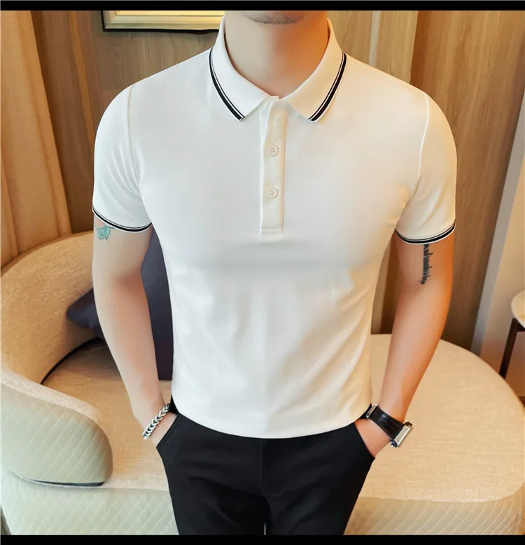 Summer Breathable Mesh Polos Men's T-shirt Short Sleeve Luxury Designer Polo Shirt Male Clothes Anti-wrinkle Shorts Tee Top 4xl
Summer Breathable Mesh Polos Men's T-shirt Short Sleeve Luxury Designer Polo Shirt Male Clothes Anti-wrinkle Shorts Tee Top 4xl