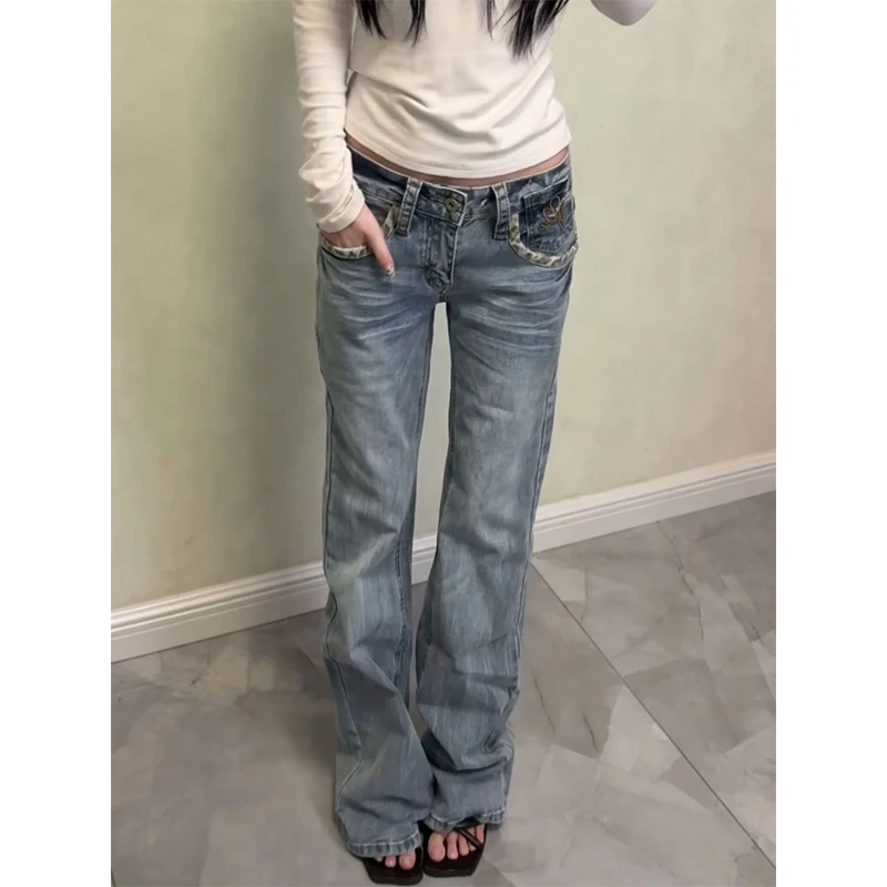 American Vintage Y2K Jeans for Women Sexy Slim Low-Waisted Wide Leg Denim Trousers Female Fashion Streetwear Flared Jean Pants
American Vintage Y2K Jeans for Women Sexy Slim Low-Waisted Wide Leg Denim Trousers Female Fashion Streetwear Flared Jean Pants