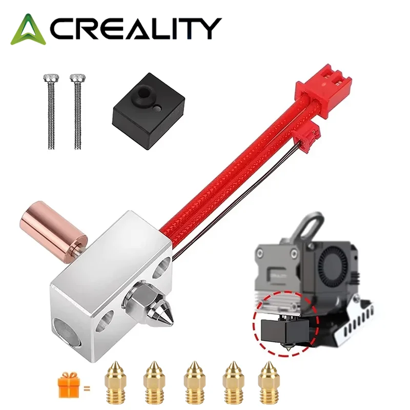 Creality Sprite Extruder Upgrade Heater Block Kit High Temperature 300℃,for Creality Ender 3 S1/Ender3 S1 Pro/CR10 Smart Pro
Creality Sprite Extruder Upgrade Heater Block Kit High Temperature 300℃,for Creality Ender 3 S1/Ender3 S1 Pro/CR10 Smart Pro