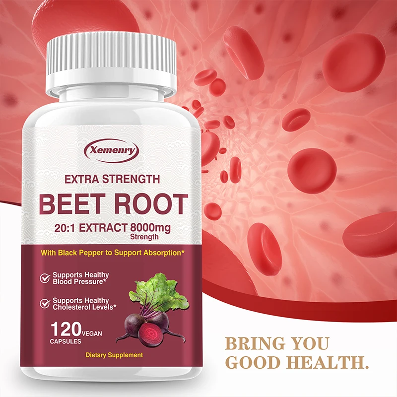 Beet Root Capsules - Heart Support, Promotes Blood Circulation, Supports Blood Pressure, Digestive, Immune System
Beet Root Capsules - Heart Support, Promotes Blood Circulation, Supports Blood Pressure, Digestive, Immune System