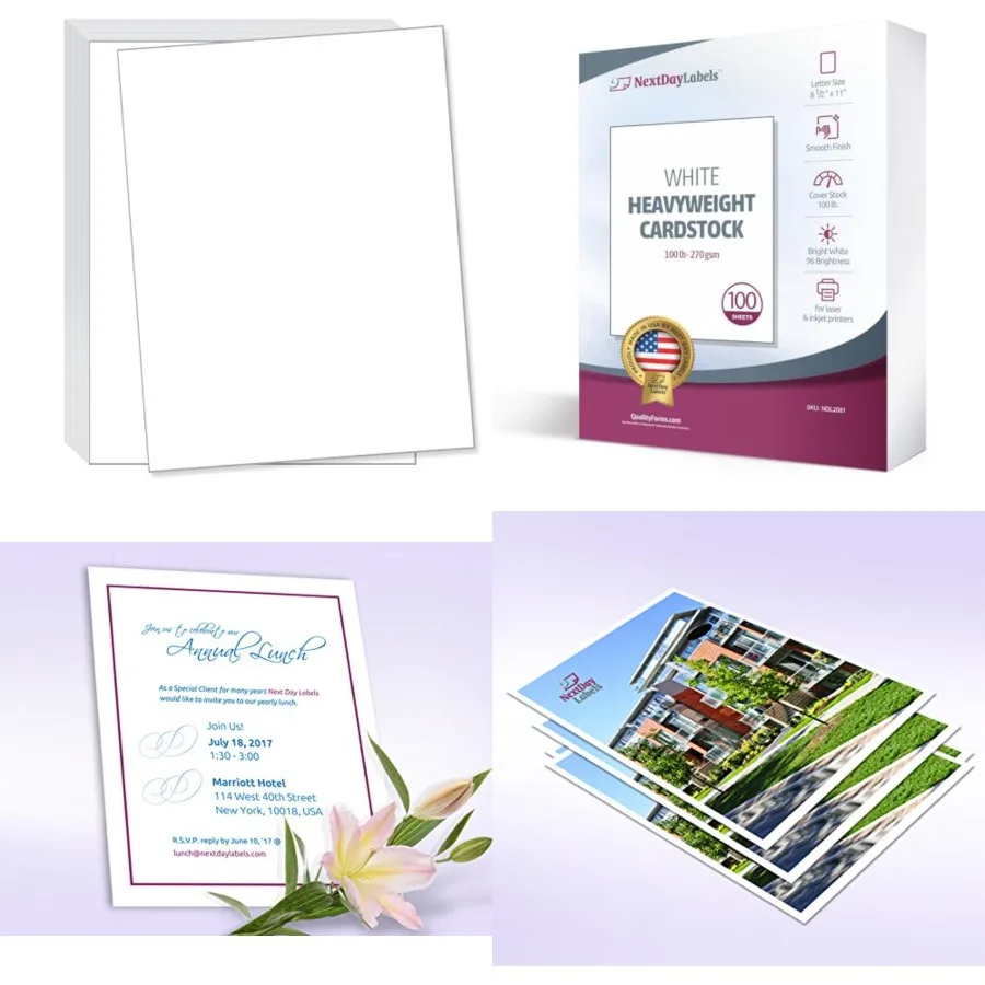 lb White Cover Cardstock - Pack 8.5" x 11" Heavyweight Cover Paper 270 gsm - Smooth Finish - Letter Size for Printing, Crafts,
lb White Cover Cardstock - Pack 8.5" x 11" Heavyweight Cover Paper 270 gsm - Smooth Finish - Letter Size for Printing, Crafts,