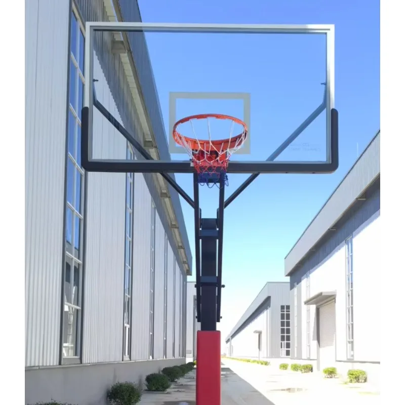 In-Ground Height Adjustable Basketball Hoop Stand With 60 Inch Backboard
In-Ground Height Adjustable Basketball Hoop Stand With 60 Inch Backboard