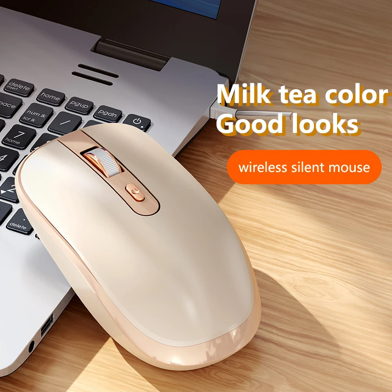 Wireless Bluetooth 2.4G Dual-mode Mouse Milk Tea Color Office Silent Mouse High-looking And Cute Laptop Peripheral Mouse
Wireless Bluetooth 2.4G Dual-mode Mouse Milk Tea Color Office Silent Mouse High-looking And Cute Laptop Peripheral Mouse