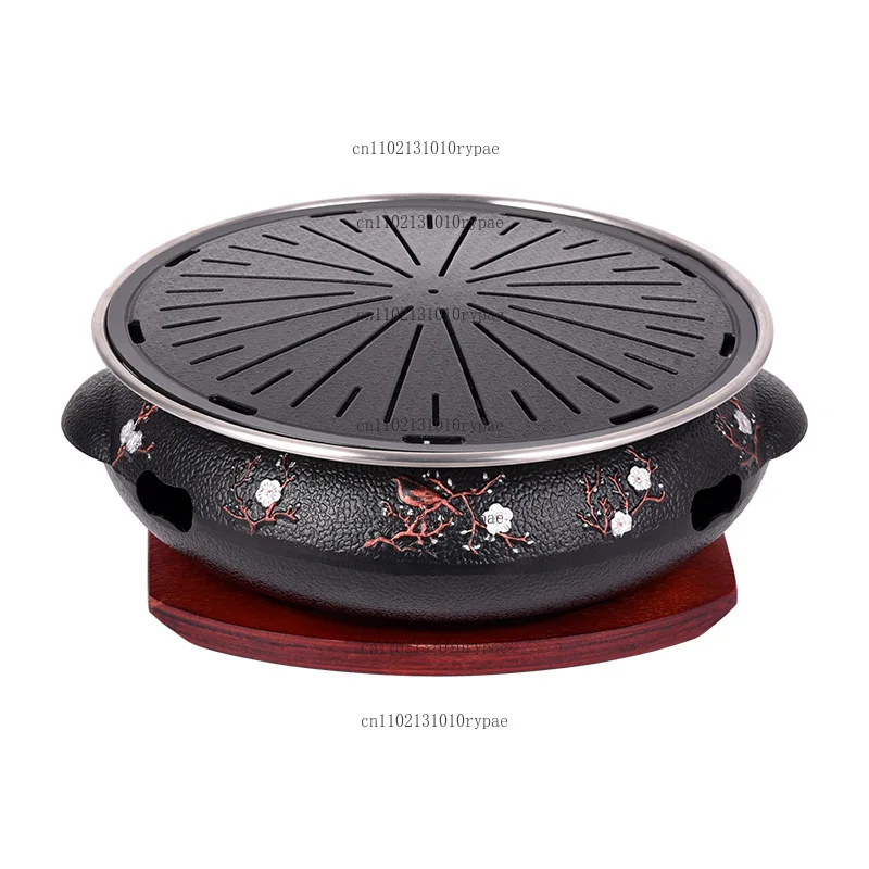 Plum Charcoal Barbecue Pot on Cast Iron Charcoal Grill Stove
Plum Charcoal Barbecue Pot on Cast Iron Charcoal Grill Stove