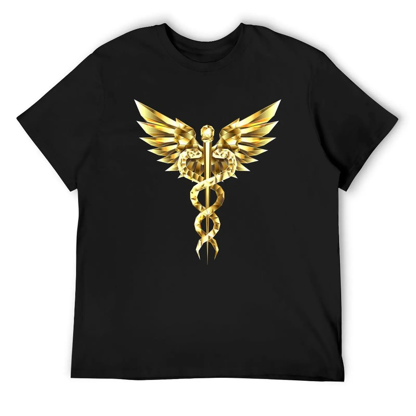 Gold Polygonal Symbol Caduceus T-Shirt valentines boutique clothes anime clothes funny meme t-shirts slim fit t shirts for men
Gold Polygonal Symbol Caduceus T-Shirt valentines boutique clothes anime clothes funny meme t-shirts slim fit t shirts for men