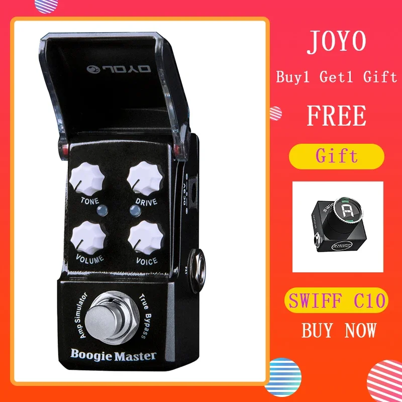 JOYO JF-309 Boogie Master Amplifier Simulator Guitar Pedal True Bypass Modern Rock Metal Sounds Overdrive Effect Pedal
JOYO JF-309 Boogie Master Amplifier Simulator Guitar Pedal True Bypass Modern Rock Metal Sounds Overdrive Effect Pedal