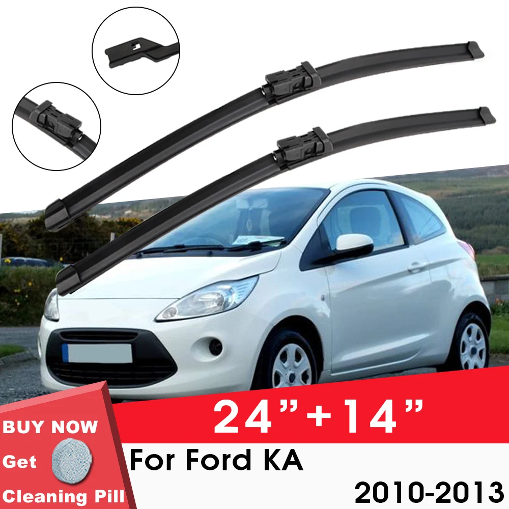 Car Wiper Blade Froadnt Window Windshield Rubber Silicon Gel Refill Wiper For Ford KA 2010-2013 24"+14" Car Accessories
Car Wiper Blade Froadnt Window Windshield Rubber Silicon Gel Refill Wiper For Ford KA 2010-2013 24"+14" Car Accessories