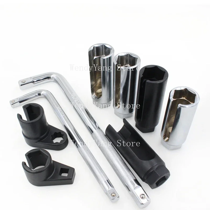 Drive 1/2 & 3/8 Oxygen Sensor Socket Wrench Tools Install Offset Vacuum Sensor Socket Car Repair Oxygen Sensor Removing Tool
Drive 1/2 & 3/8 Oxygen Sensor Socket Wrench Tools Install Offset Vacuum Sensor Socket Car Repair Oxygen Sensor Removing Tool
