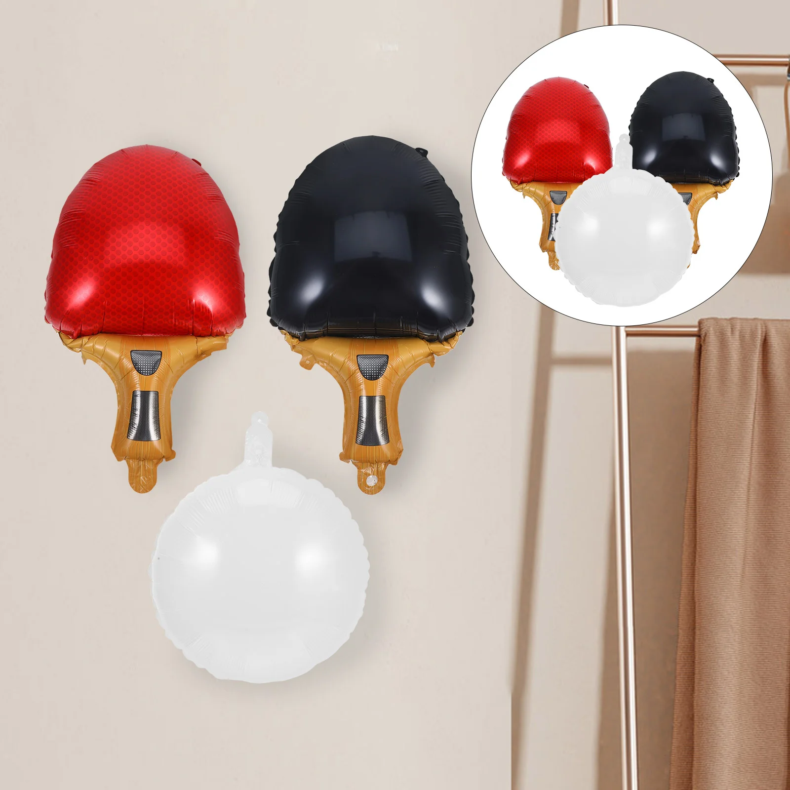 3Pcs Table Tennis Balloons Party Supplies Sports Decoration Aluminum Film Balloon Prop Racket Balls Event Favor Accessories
3Pcs Table Tennis Balloons Party Supplies Sports Decoration Aluminum Film Balloon Prop Racket Balls Event Favor Accessories