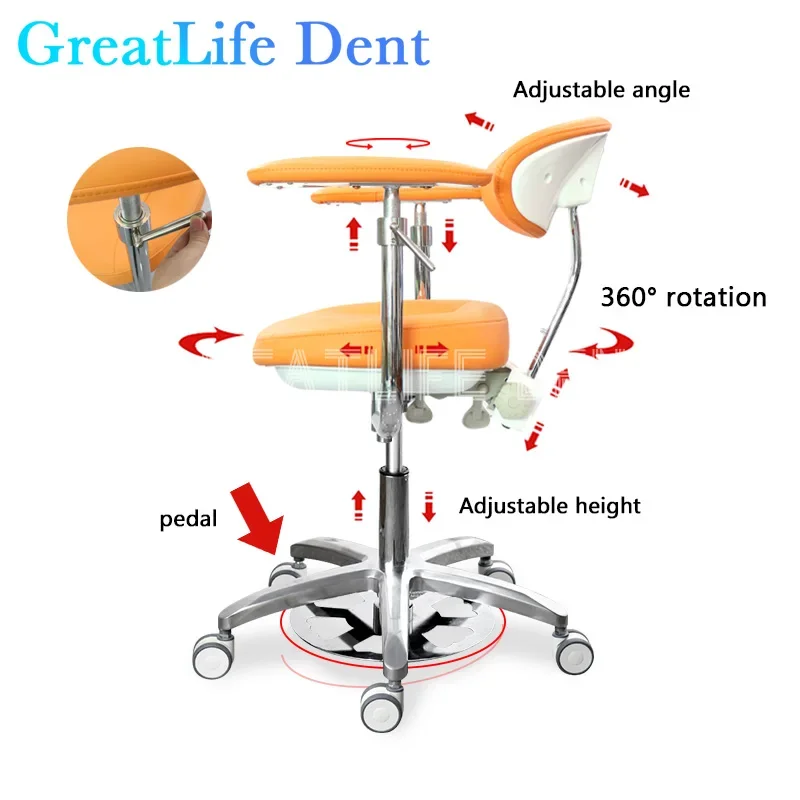 GreatLife Dent Dentist Seat Dental Clinic Tools And Instruments Oral Therapy Height Adjustable Dentist Opertional Doctors Chair
GreatLife Dent Dentist Seat Dental Clinic Tools And Instruments Oral Therapy Height Adjustable Dentist Opertional Doctors Chair