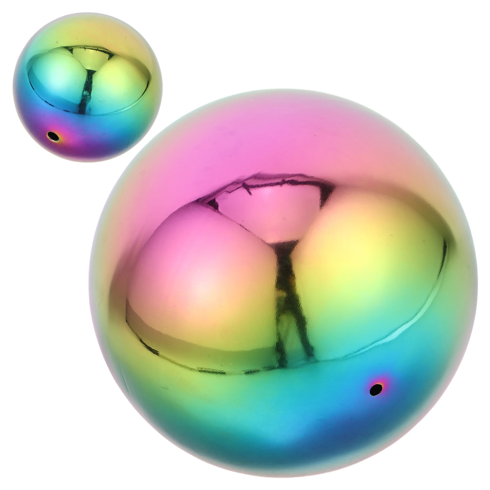 2pcs Stainless Hollow Balls Colorful Decoration for Playground Shop Metal Gazing Ball Window Christmas Metal Spheres
2pcs Stainless Hollow Balls Colorful Decoration for Playground Shop Metal Gazing Ball Window Christmas Metal Spheres