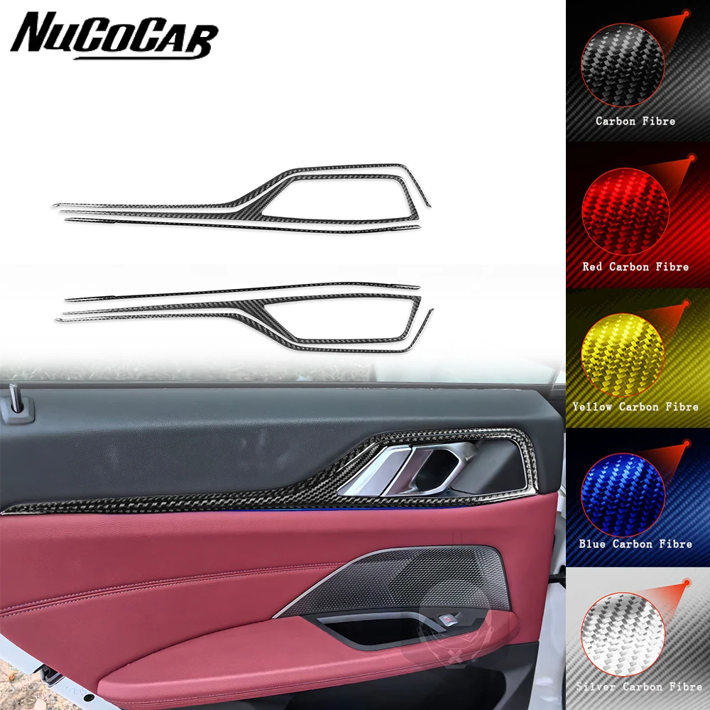 For BMW 4 Series M4 2021-up Carbon Fiber Rear Door Handle Switch Panel Trim strip Car Interior Accessories Decorative Stickers
For BMW 4 Series M4 2021-up Carbon Fiber Rear Door Handle Switch Panel Trim strip Car Interior Accessories Decorative Stickers