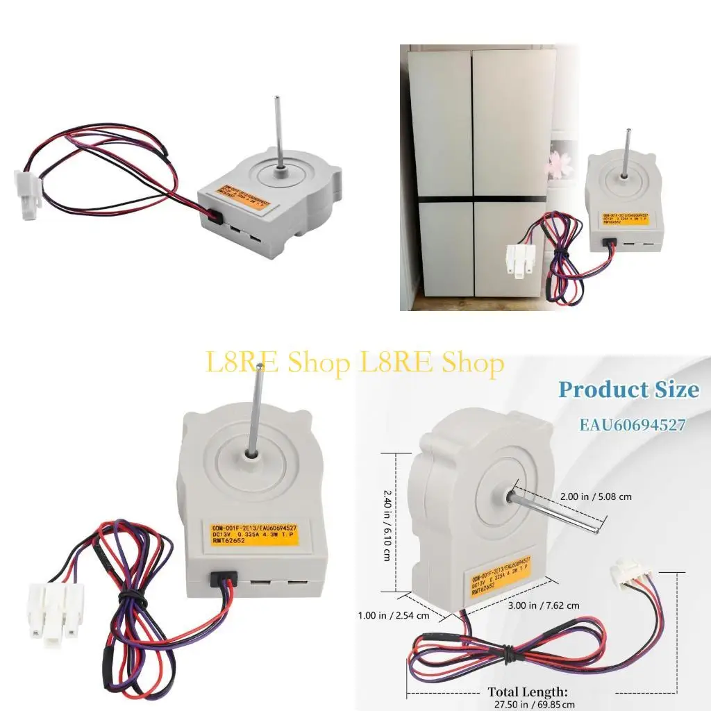 L8RE Practical Refrigerator Evaporator Fan Motor Replacement Part Easy Installation
L8RE Practical Refrigerator Evaporator Fan Motor Replacement Part Easy Installation