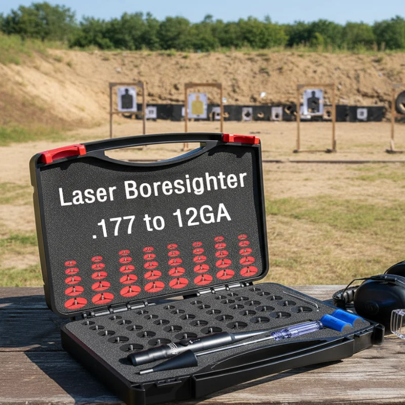 Tactical Universal Red Green Laser Bore Sight Kit .177 .22 to 12GA 64 Adapters Laser Collimator Boresighter
Tactical Universal Red Green Laser Bore Sight Kit .177 .22 to 12GA 64 Adapters Laser Collimator Boresighter