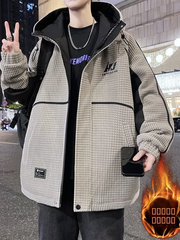 Winter Thiened Hooded Padded Jaet Youth Student Cotton Clothes Warmth Polyester Fiber Long Sve Zipper Closure Color Blo
Winter Thiened Hooded Padded Jaet Youth Student Cotton Clothes Warmth Polyester Fiber Long Sve Zipper Closure Color Blo