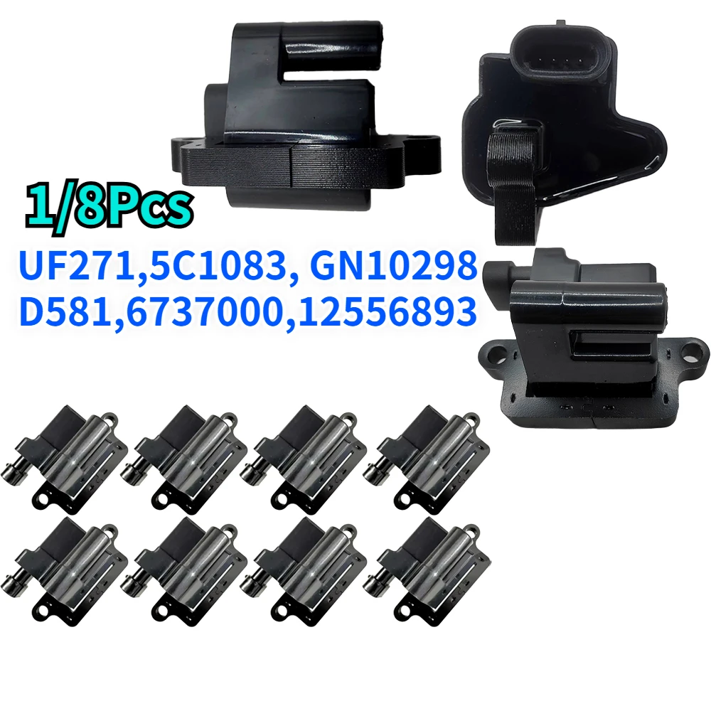 1/8Pcs Ignition Coil 12556893 D581 UF271 For Chevrolet Silverado Avalanche GMC Yukon Sierra 1500 C4500 C5500 C6500 4.8L 5.3L
1/8Pcs Ignition Coil 12556893 D581 UF271 For Chevrolet Silverado Avalanche GMC Yukon Sierra 1500 C4500 C5500 C6500 4.8L 5.3L