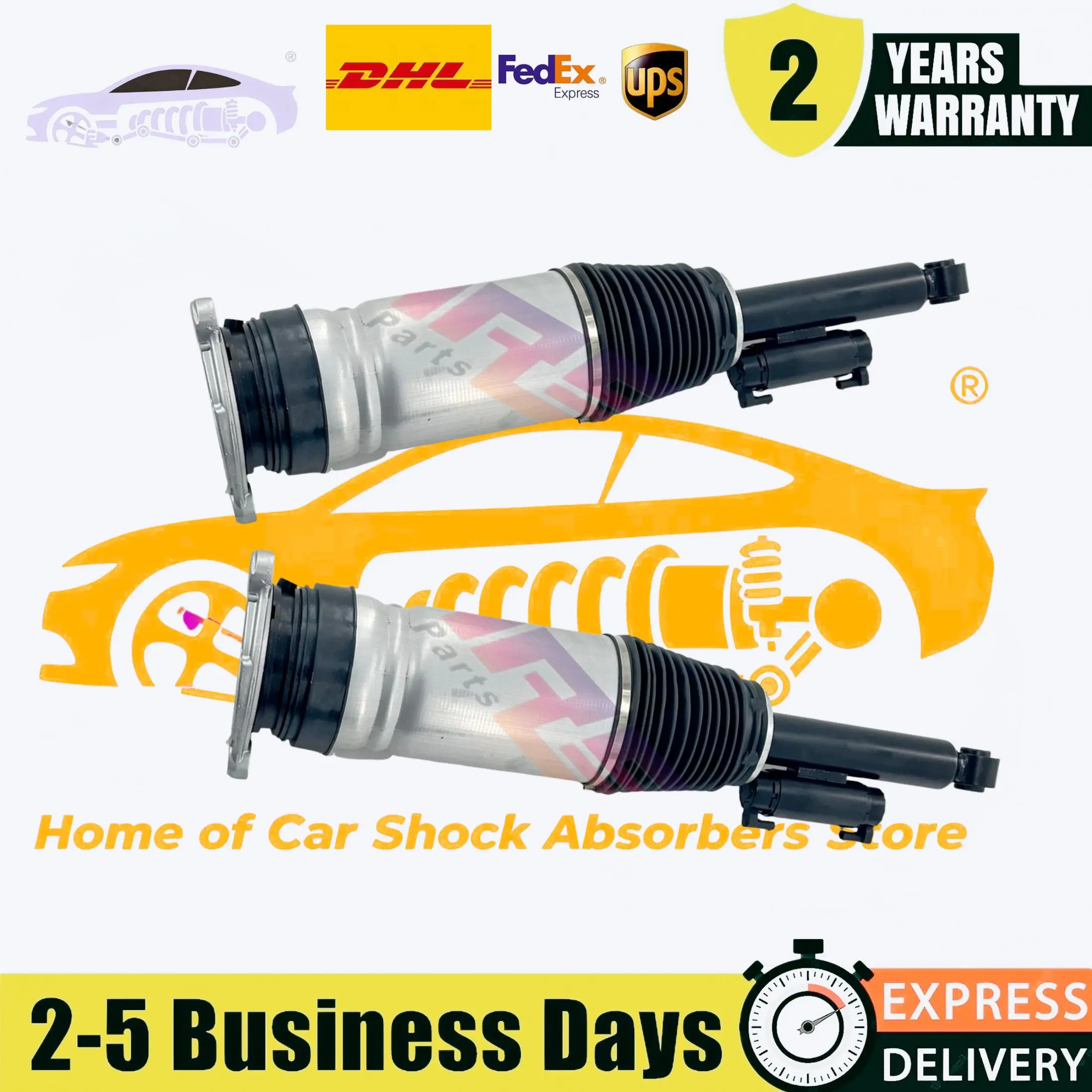 Pair Rear Air Suspension Shock Struts with Adaptive Fit Tesla Model S Plaid Sedan Plus Sedan 2021-2023 1420461-99-C 1420467-00-D
Pair Rear Air Suspension Shock Struts with Adaptive Fit Tesla Model S Plaid Sedan Plus Sedan 2021-2023 1420461-99-C 1420467-00-D