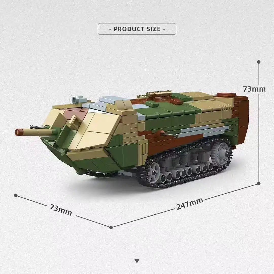 1017PCS French Saint-Samson Heavy Tank Tracks Educational Building Toy Stuffed Model War Series Collectible
1017PCS French Saint-Samson Heavy Tank Tracks Educational Building Toy Stuffed Model War Series Collectible