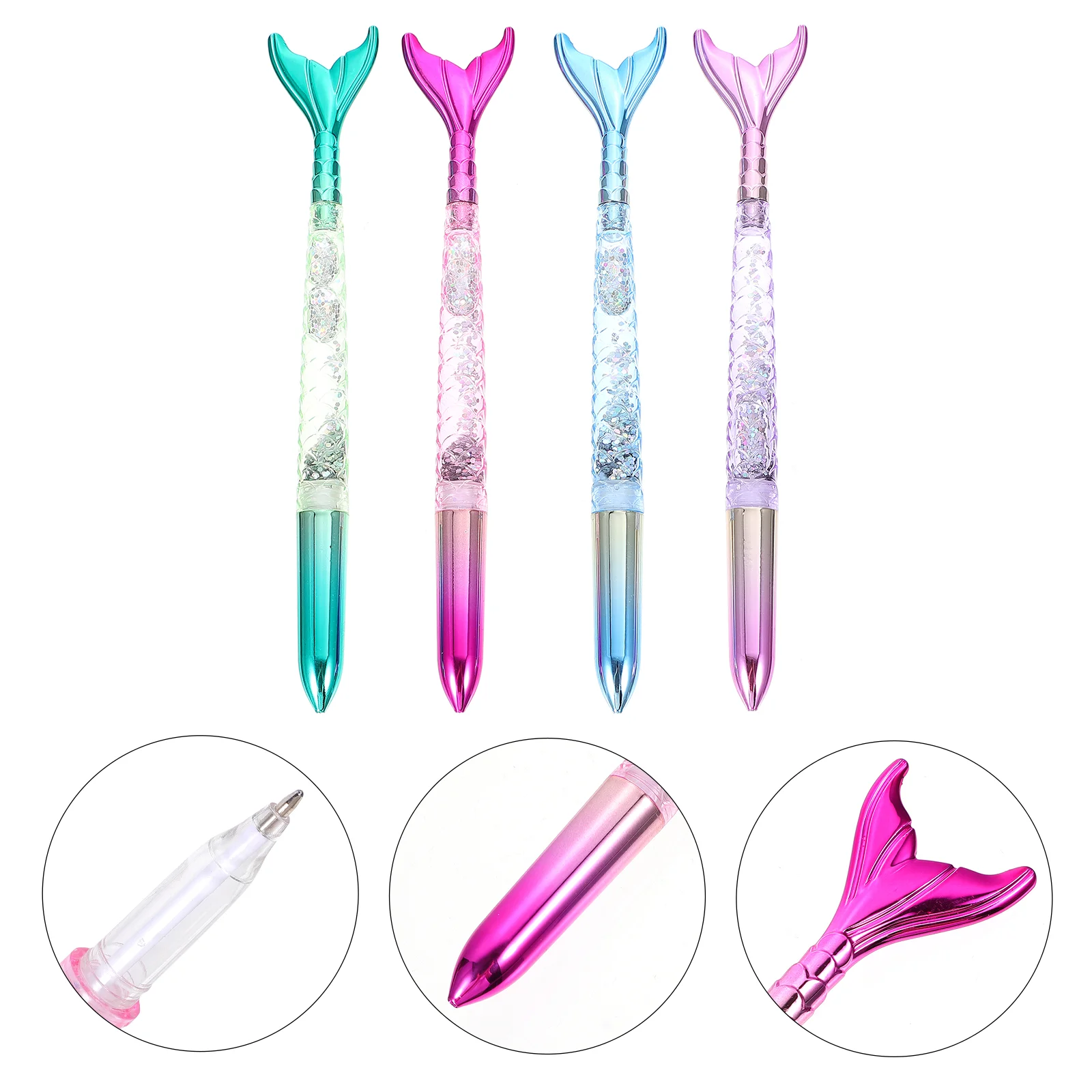 4 Pcs Mermaid Ballpoint Pen Gel Writing Pens Gift Blue Plastic Ball-point Creative
4 Pcs Mermaid Ballpoint Pen Gel Writing Pens Gift Blue Plastic Ball-point Creative