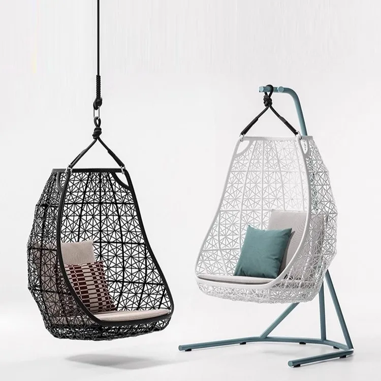 Modern Rattan Outdoor Indoor Swing Chair with Cushion Waterproof Design for Living Room & Villa Patio
Modern Rattan Outdoor Indoor Swing Chair with Cushion Waterproof Design for Living Room & Villa Patio